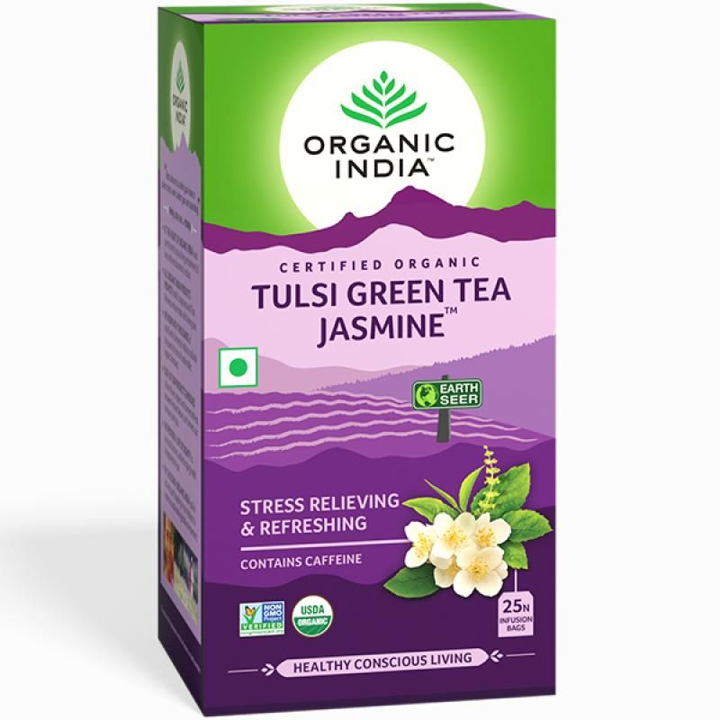 Organic India Tulsi Green Tea Jasmine 25 poser