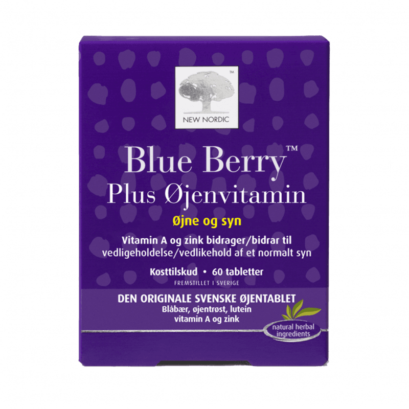 New Nordic Blue Berry Plus Øyevitamin 60 tabletter
