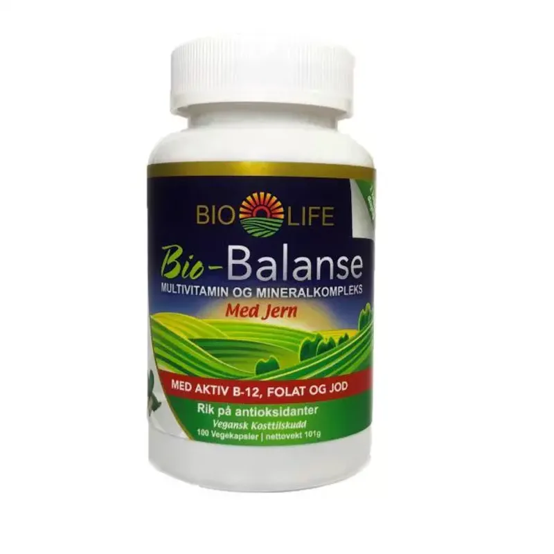 Bio-Life Bio-Balanse MED JERN 100 kapsler