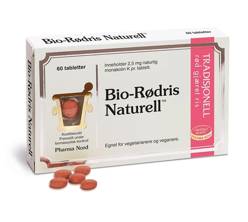 Bio-Rødris Naturell 60 tabletter Pharma Nord
