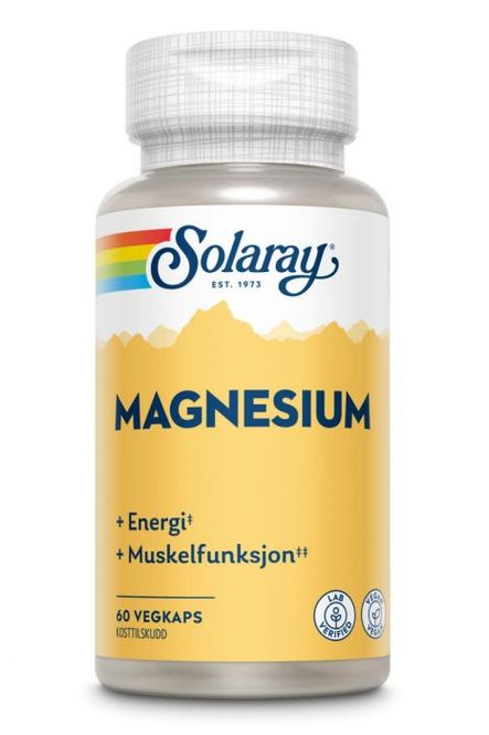 Hovedbilde Solaray Magnesium 200 mg 60 kapsler