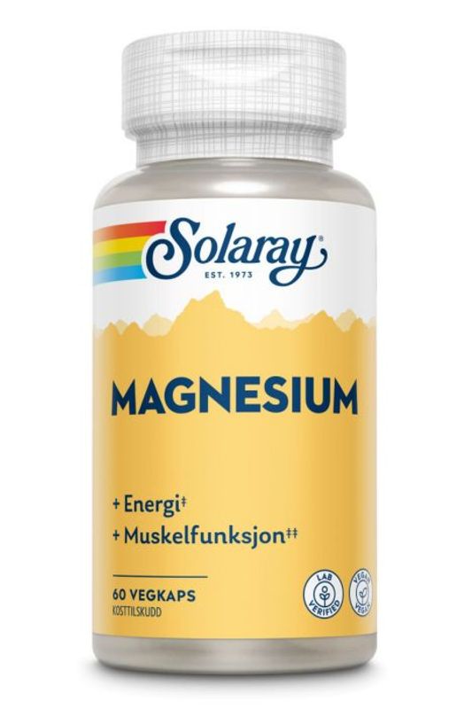 Solaray Magnesium 200 mg 60 kapsler