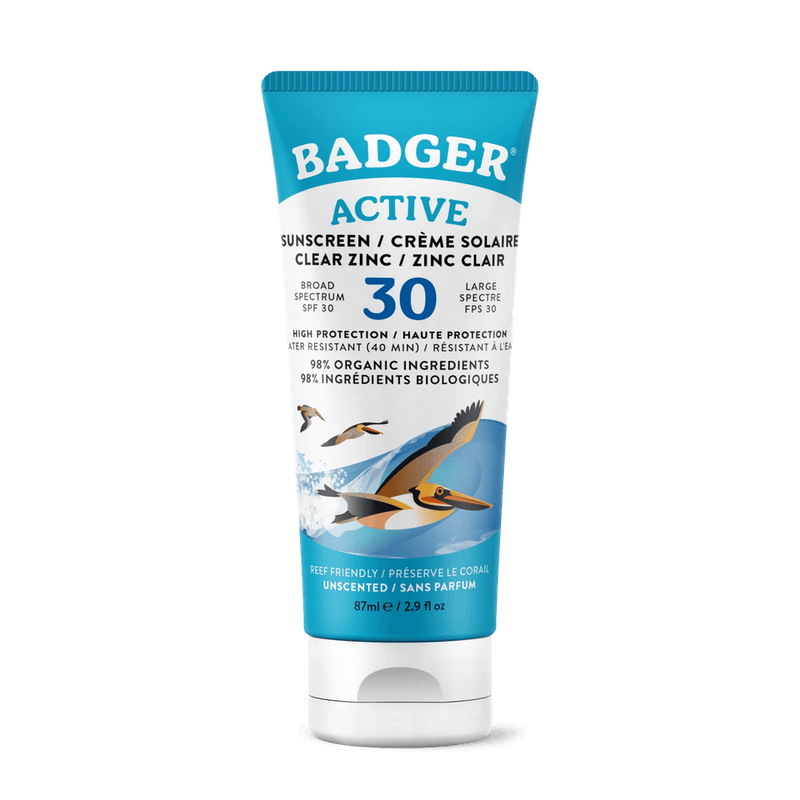 Badger Solkrem SPF30 Unscented Clear 87 ml