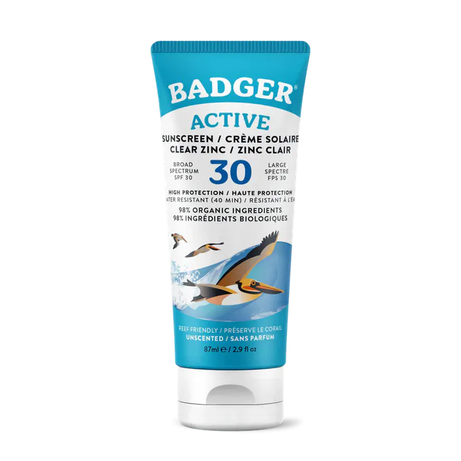 Hovedbilde Badger Solkrem SPF30 Unscented Clear 87 ml