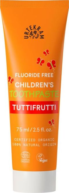 Hovedbilde Urtekram Tannkrem TuttiFrutti uten fluor 75 ml
