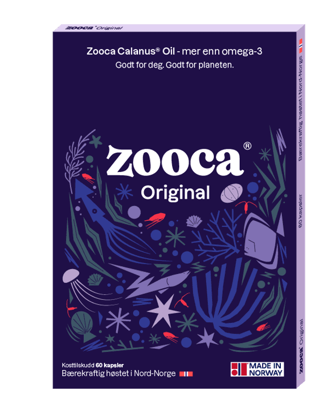 Zooca Original calanusolje 60 kapsler