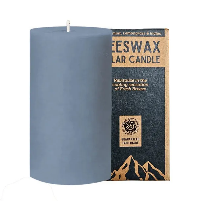 Hovedbilde Hill Honey Beeswax Pillar Candle FRESH BREEZE 170g